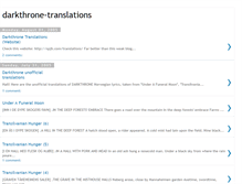 Tablet Screenshot of darkthrone-translations.blogspot.com