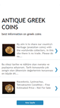 Mobile Screenshot of antiquegreekcoins.blogspot.com