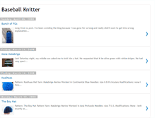 Tablet Screenshot of baseballknitter.blogspot.com