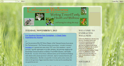 Desktop Screenshot of embracingwellness.blogspot.com