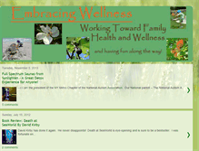 Tablet Screenshot of embracingwellness.blogspot.com