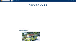 Desktop Screenshot of createcars.blogspot.com