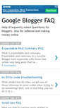 Mobile Screenshot of blogger-faq.blogspot.com