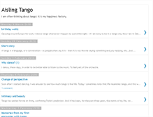 Tablet Screenshot of aislingtango.blogspot.com