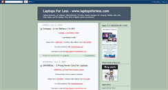 Desktop Screenshot of laptopsforless01.blogspot.com
