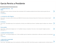 Tablet Screenshot of garcia-pereira-a-presidente.blogspot.com