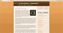 Desktop Screenshot of la-otra-musica-especiales.blogspot.com