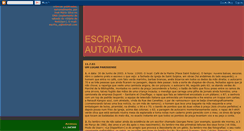 Desktop Screenshot of escrita-automatica.blogspot.com