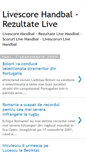 Mobile Screenshot of livescorehandbal-livescore.blogspot.com