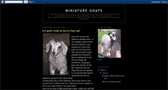 Desktop Screenshot of minigoats.blogspot.com