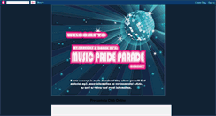 Desktop Screenshot of music-pride-parade.blogspot.com