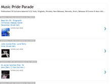 Tablet Screenshot of music-pride-parade.blogspot.com