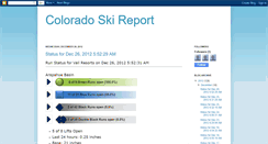 Desktop Screenshot of co-ski-report.blogspot.com