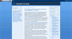 Desktop Screenshot of futuristic-car-news.blogspot.com