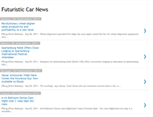 Tablet Screenshot of futuristic-car-news.blogspot.com