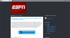 Desktop Screenshot of espnlivesportshdtv.blogspot.com