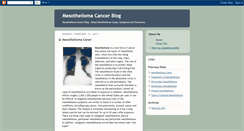 Desktop Screenshot of mesotheliomacancerblog.blogspot.com