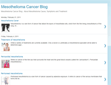 Tablet Screenshot of mesotheliomacancerblog.blogspot.com