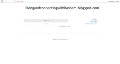 Desktop Screenshot of livingandconnectingwithhashem.blogspot.com