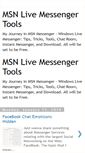 Mobile Screenshot of msnlivemessengertools.blogspot.com