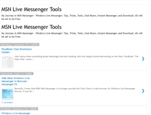 Tablet Screenshot of msnlivemessengertools.blogspot.com