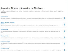 Tablet Screenshot of annuaire-timbre.blogspot.com