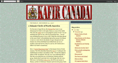 Desktop Screenshot of kafircanada.blogspot.com