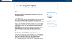 Desktop Screenshot of google-magyarorszag.blogspot.com