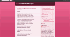 Desktop Screenshot of falandoeducacao.blogspot.com