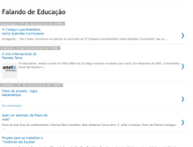 Tablet Screenshot of falandoeducacao.blogspot.com