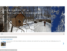 Tablet Screenshot of confessionofareluctanthomemaker.blogspot.com