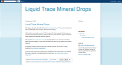 Desktop Screenshot of liquid-trace-mineral-drops.blogspot.com