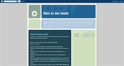 Desktop Screenshot of fliesintheteeth.blogspot.com