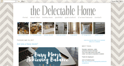 Desktop Screenshot of delectablehome.blogspot.com