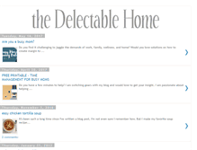 Tablet Screenshot of delectablehome.blogspot.com