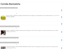 Tablet Screenshot of comidamanizales.blogspot.com