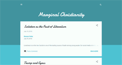 Desktop Screenshot of marginalchristianity.blogspot.com