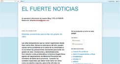 Desktop Screenshot of elfuertenoticias.blogspot.com