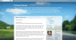 Desktop Screenshot of pointedwords.blogspot.com