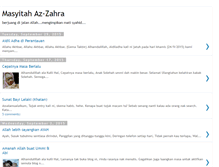 Tablet Screenshot of masyitahazzahra.blogspot.com