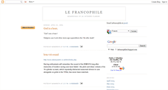 Desktop Screenshot of lefrancophile.blogspot.com