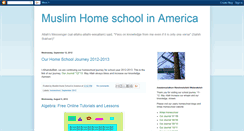 Desktop Screenshot of muslimhomeschoolresources.blogspot.com
