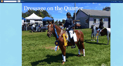 Desktop Screenshot of dressageonthequarter.blogspot.com