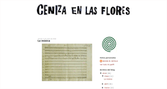 Desktop Screenshot of cenizaenlasflores.blogspot.com