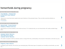 Tablet Screenshot of hemorrhoidsduringpregnancy-tip.blogspot.com