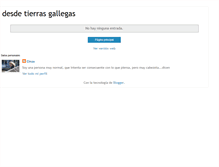 Tablet Screenshot of desdetierrasgallegas.blogspot.com