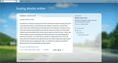 Desktop Screenshot of buyingstocksonline.blogspot.com