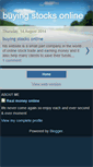 Mobile Screenshot of buyingstocksonline.blogspot.com