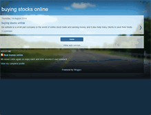 Tablet Screenshot of buyingstocksonline.blogspot.com