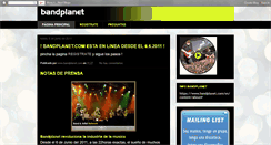 Desktop Screenshot of bandplanetspain.blogspot.com